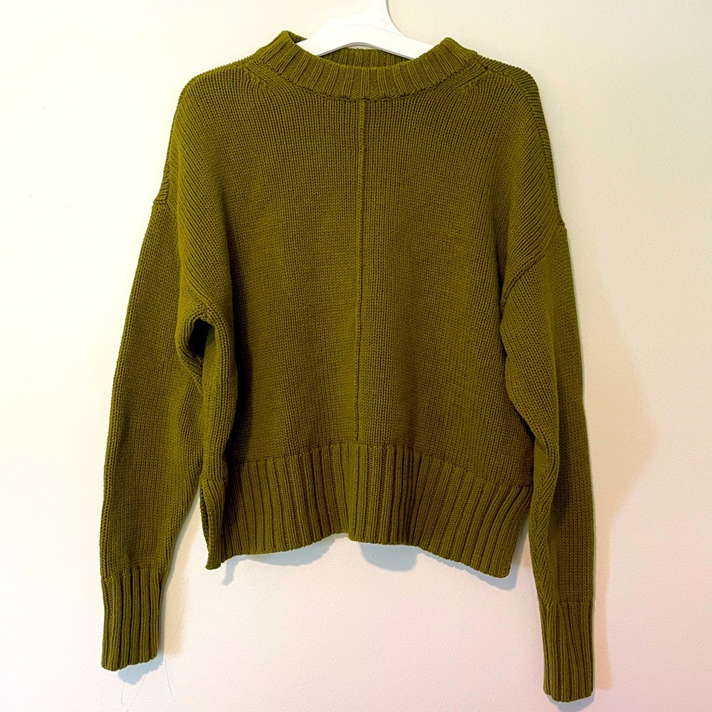 Green Knit Crewneck